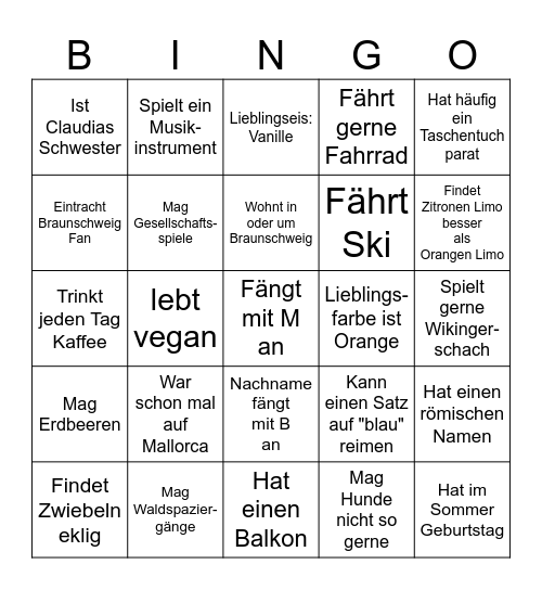Geburtstags-Bingo! Bingo Card