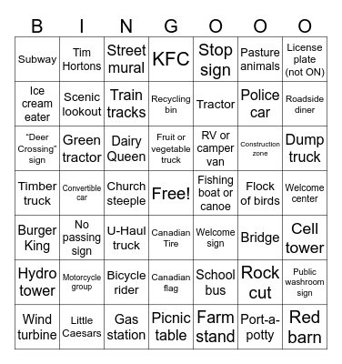Dad's Cool Bingo Game Bingo Card