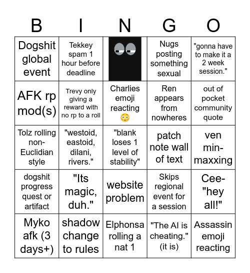 Path of Ages Bingo Card