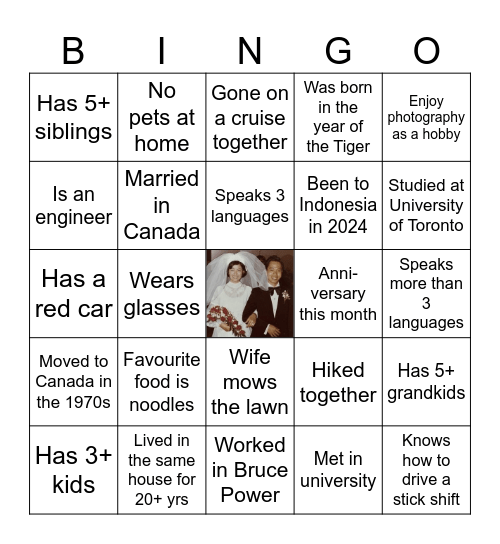 Mei Ling & Marcus Golden Bingo Card