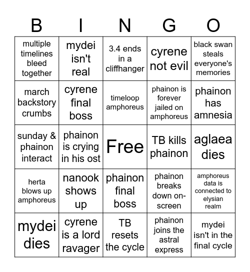 3.3 ruined my first bingo Card