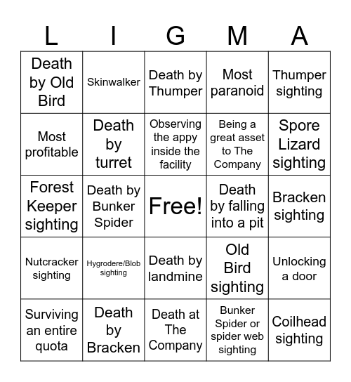 LC Ballin’ Individual Bingo Card