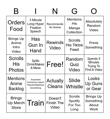 Crow Collector Bingo Card