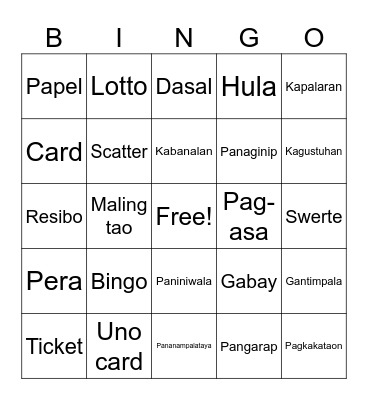 BIGYAN MO KO NG BET Bingo Card