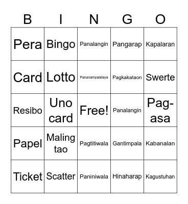 Bigyan mo ko ng BET Bingo Card