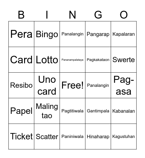 Bigyan mo ko ng BET Bingo Card