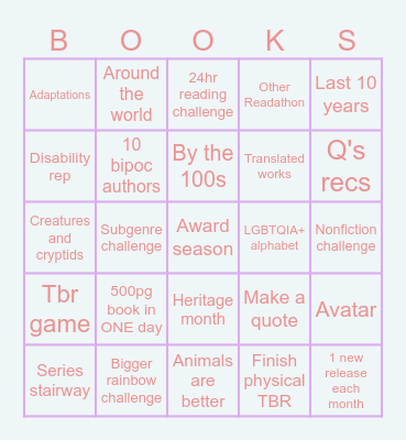 HRCYED 2.0 Bingo Card