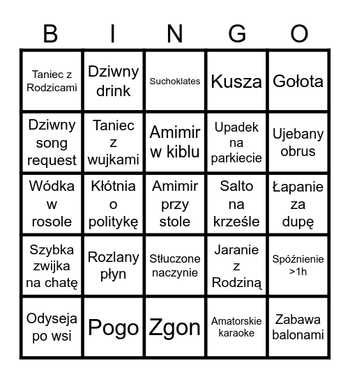 18-stkowe Bingo Cipka Bingo Card