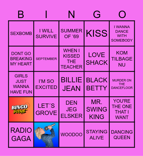 BOOGIE Bingo Card