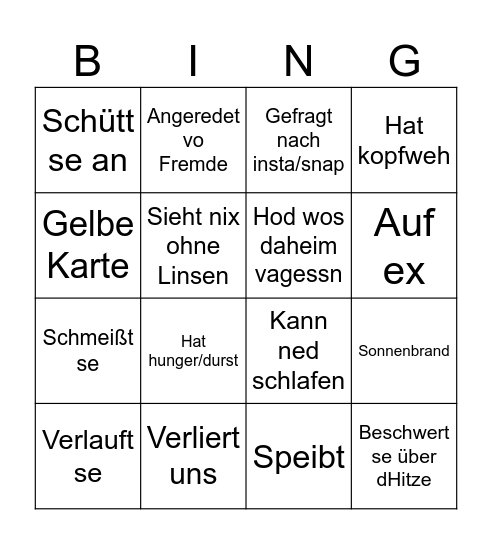 Ivi Bingo Card