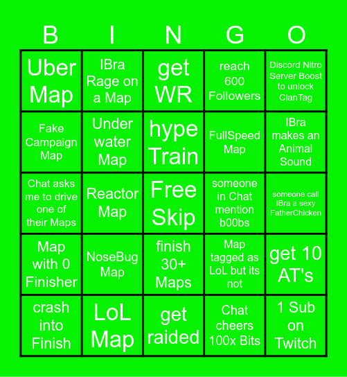 IBraMania Bingo Card