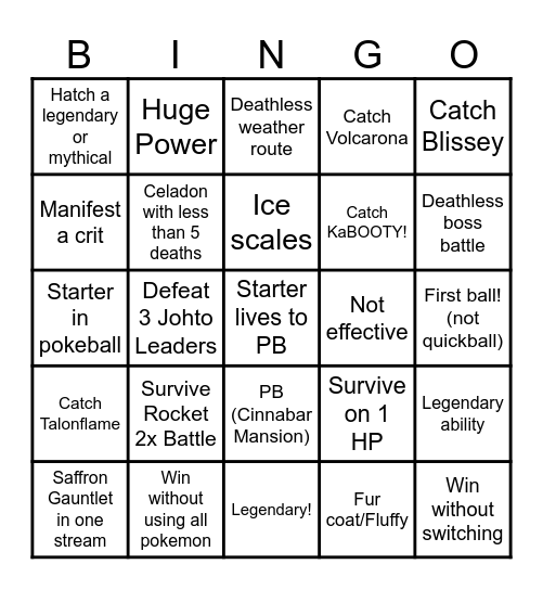 Difficulty Race - Radical Red Bingo Card