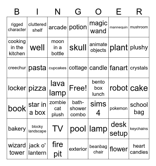 Blender Bingo Card