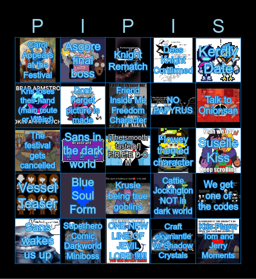 CHAPTER 5 PREDICTIONS Bingo Card