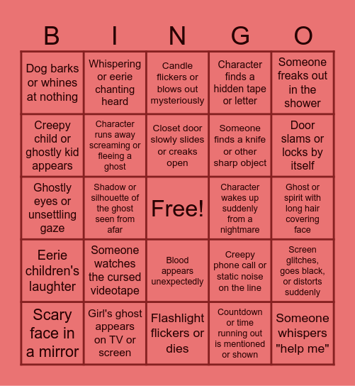 Bingo! Bingo Card