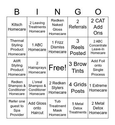 Summer Sizzler Bingo Card