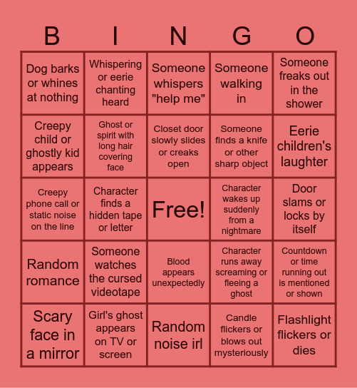 Bingo! Bingo Card