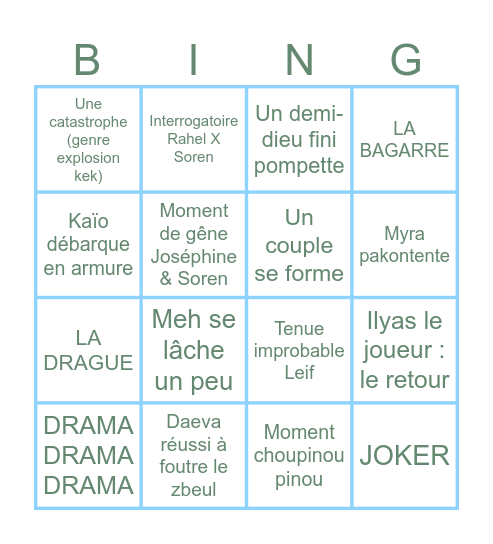 Bingo - Bal Bingo Card