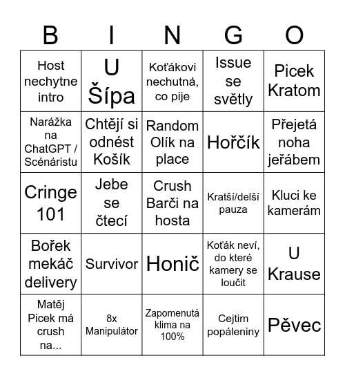 KL BINGO Card