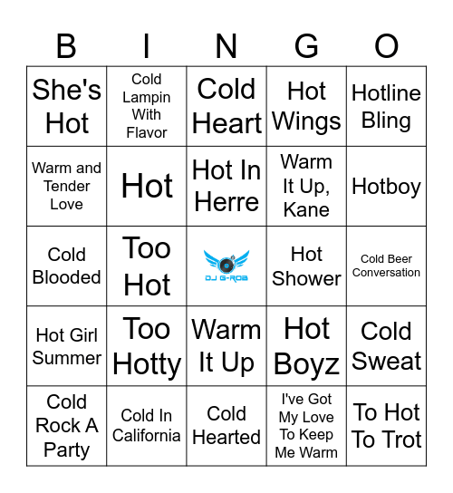 Check The Temp Bingo Card