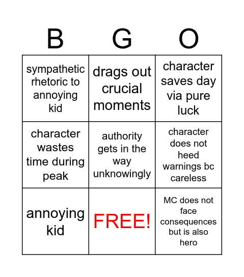 SS MOVIE BOARD Bingo Card