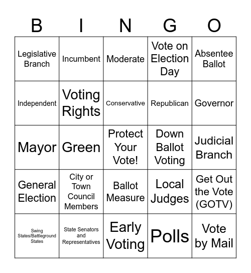 Ballots & Bingo Card