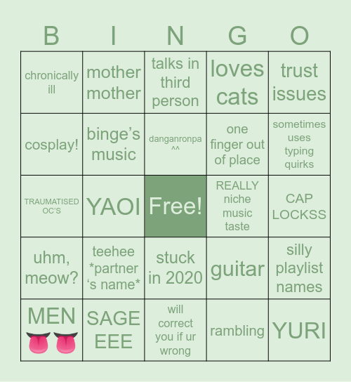 HOW ALIKE ARE YOU TO APOLLO Bingo Card