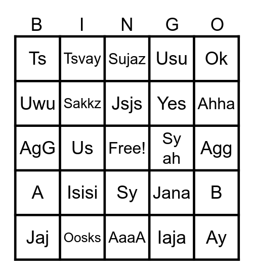 WE ARE FORSAKEN!! Bingo Card