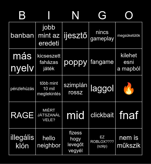 ratyi online Bingo Card