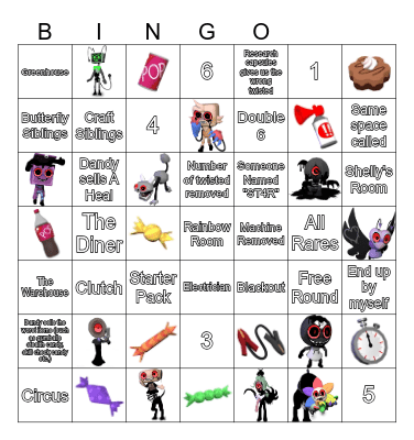 Dandys World Bingo Card