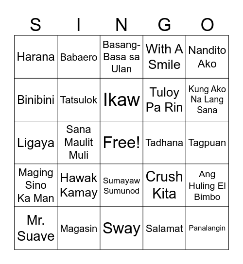 DOLLY AT 50 Bingo Card