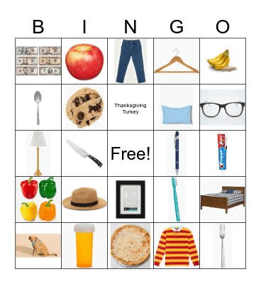Household Bingo Card