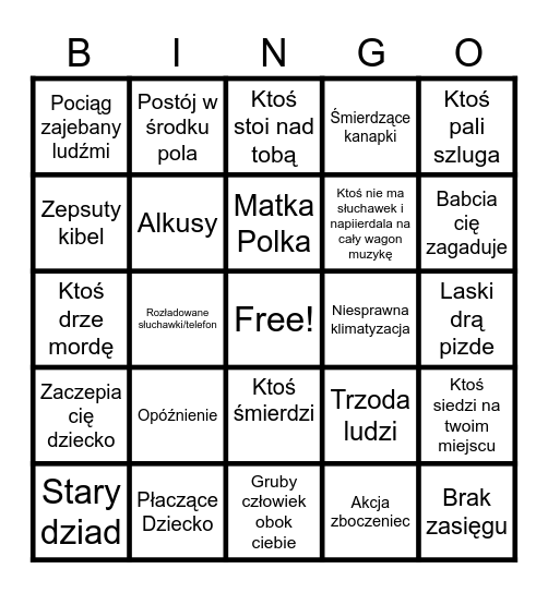 PKP IC Bingo Card