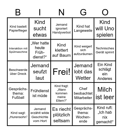 Sophie's super duper Bingo Card