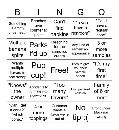 Kaleidoscoops Bingo Card