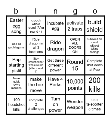 Gorod Krovi Bingo Card