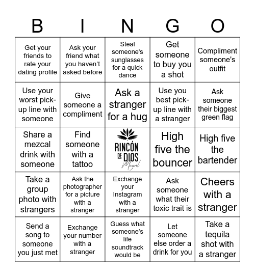 Maché Bingo Card