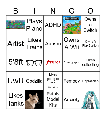 Eddys Bingo Card