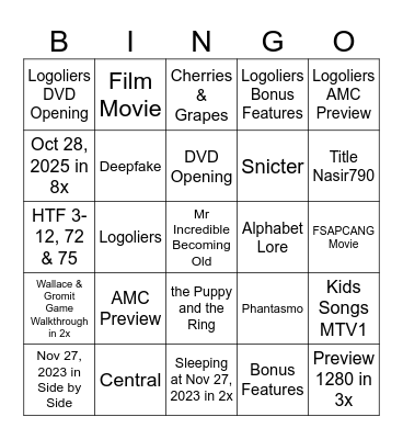 1985-2100 Bingo Card