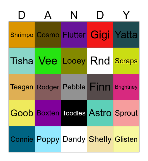 Dandy Bingo Card