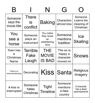 HALLMARK Bingo Card