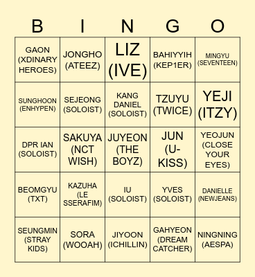 SUMMER EVENT 2025 Bingo Card