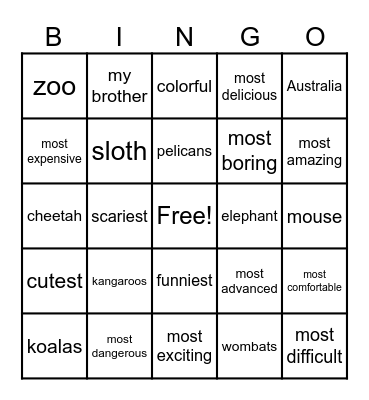 Boost Up 5 Unit 4: After the Trip Bingo Card