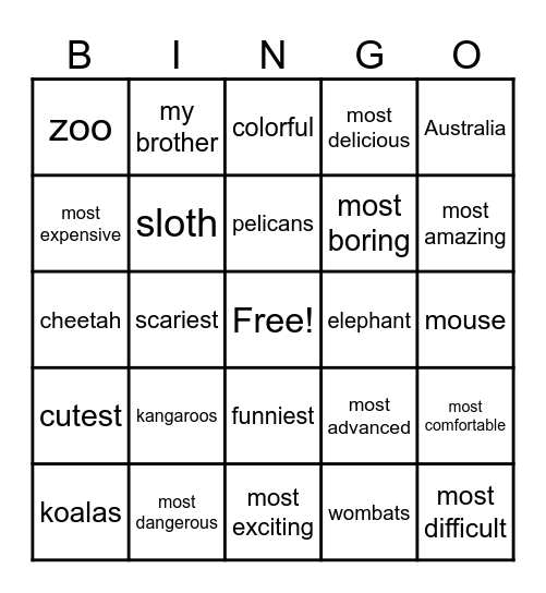 Boost Up 5 Unit 4: After the Trip Bingo Card