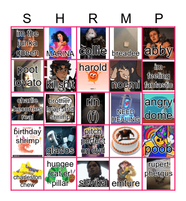 CHARLESTON CHEW BIRTHDAY Bingo Card