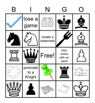 Chess Bingo Card