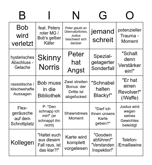 DDF - BINGO Card