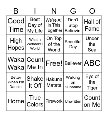 Beta Bingo Card