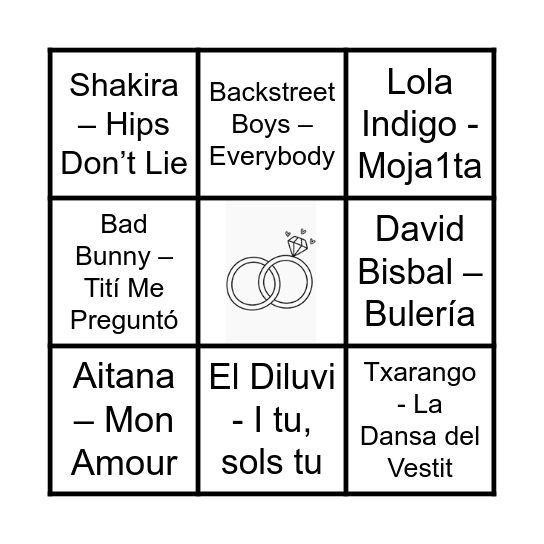 Bingo musical Bingo Card