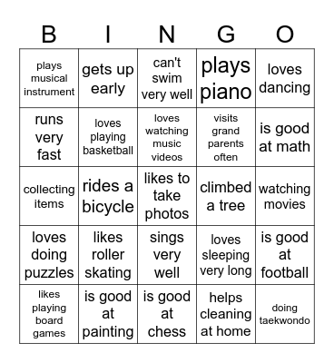 Tredu Bingo Card